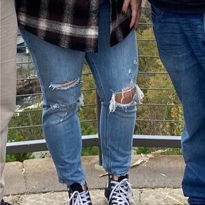 Abercrombie ripped jeans curve love